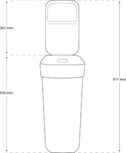 Curver Ready To Collect Prullenbak 30L - Blauw/Lichtgrijs -Mepal shop 991x1200