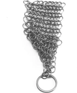 LOUZIR RVS Gietijzer Cleaner Voor Pannen - Metalen Borstel- Scrubmat- Zilver -Mepal shop 992x1200 1