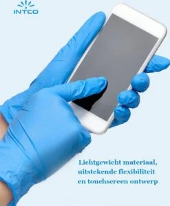 Intco Nitril Handschoenen - 100 Stuks Nitril Wegwerp Handschoenen - Poedervrij, Latexvrij - Onderzoekshandschoenen - Maat: M - Blauw -Mepal shop 992x1200 2