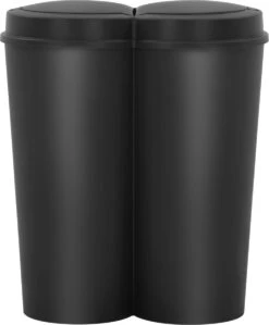 VidaXL Prullenbak Dubbel 50 L Zwart 18 VidaXL Prullenbak Dubbel 50 L Zwart -Mepal shop 992x1200 5