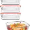 Lock&Lock Glazen Vershoudbakjes - Glazen Meal Prep Bakjes - Glazen Bakjes Met Deksel - Ovenschaal Met Deksel - Set Van 4 Stuks - 1 Liter -Mepal shop 993x1200 2