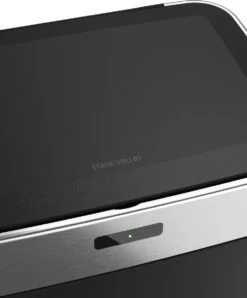 Stangvollby Gimo Sensor Prullenbak - 45 Liter - RVS - Zwart - Automatische Soft Close Deksel - Zwarte Keuken Afvalemmer - Kantoor Vuilbak - Scandinavisch Design - Infrarood Bewegingssensor - 50 Liter Afvalbak - Vingerafdrukvrij - Hygiënisch -Mepal shop 994x1200 6