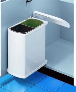 Hailo Duo-Automatic Inbouw Prullenbak - 16 L - Wit -Mepal shop 996x1200 2